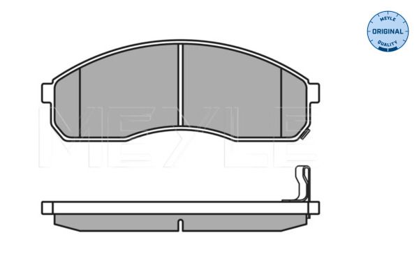 MEYLE 025 236 4916/W - Bremsbelagsatz, Scheibenbremse