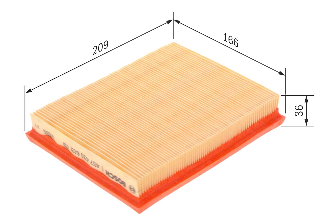BOSCH 1 457 433 603 - Luftfilter
