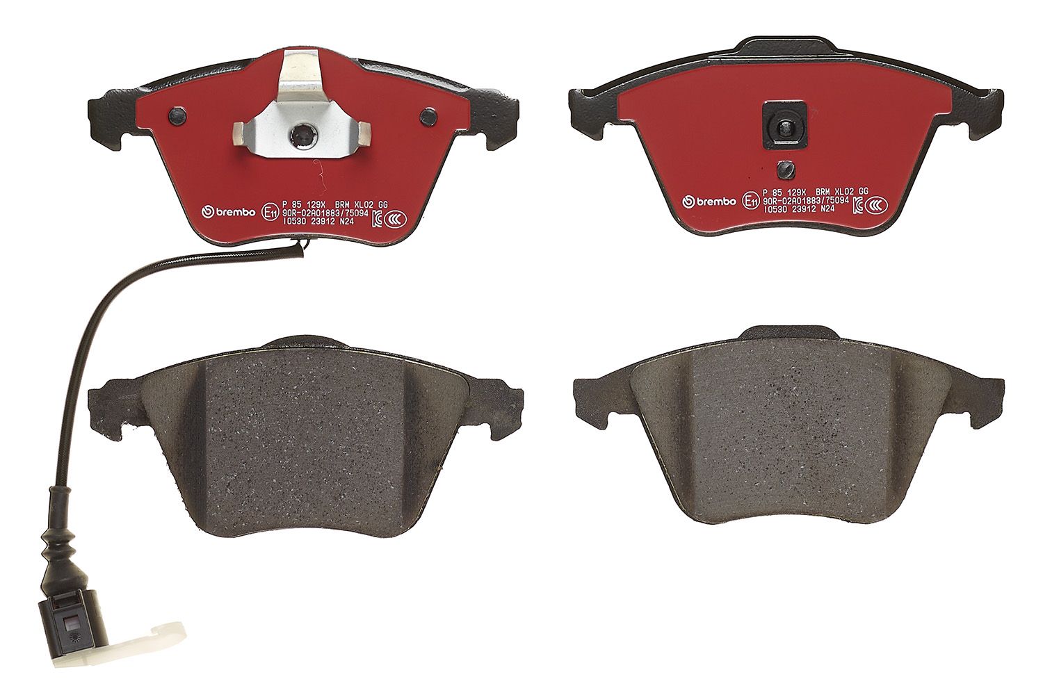 BREMBO P 85 129X - Bremsbelagsatz, Scheibenbremse