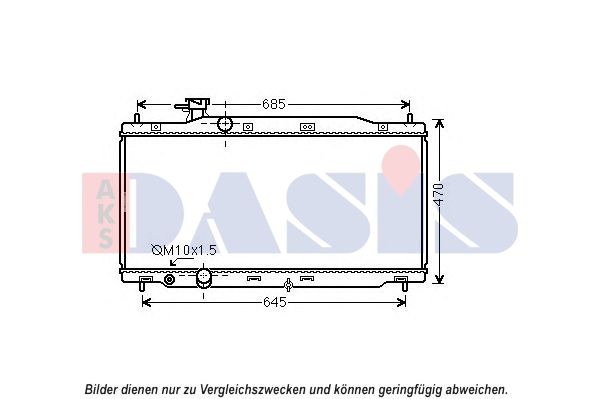 AKS DASIS 100080N - Kühler, Motorkühlung