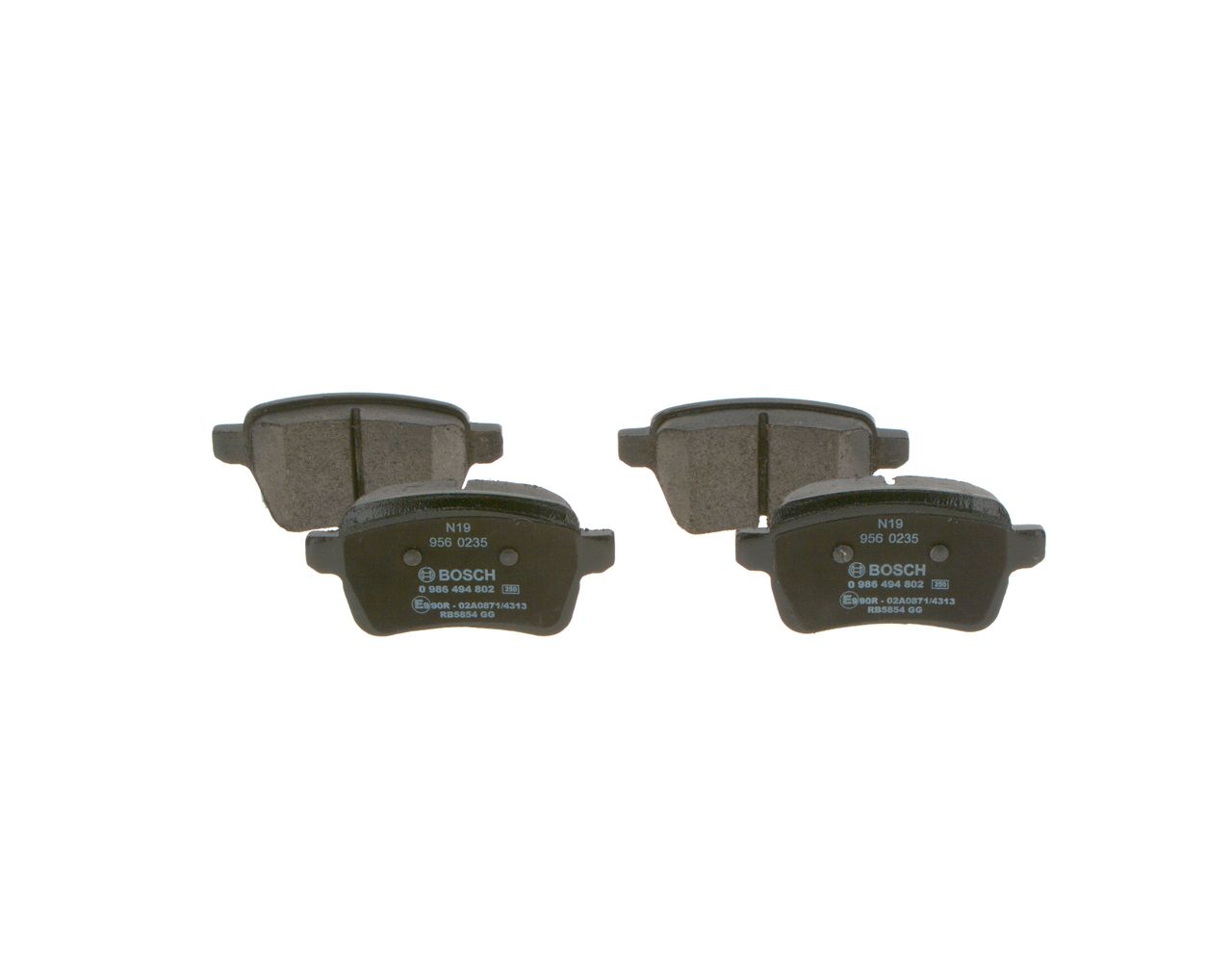 BOSCH 0 986 494 802 - Bremsbelagsatz, Scheibenbremse