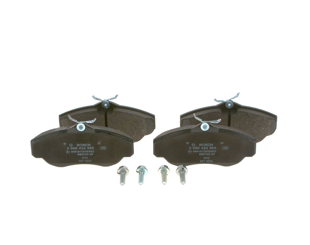 BOSCH 0 986 424 565 - Bremsbelagsatz, Scheibenbremse