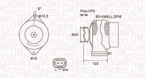 MAGNETI MARELLI 063731994010 - Generator