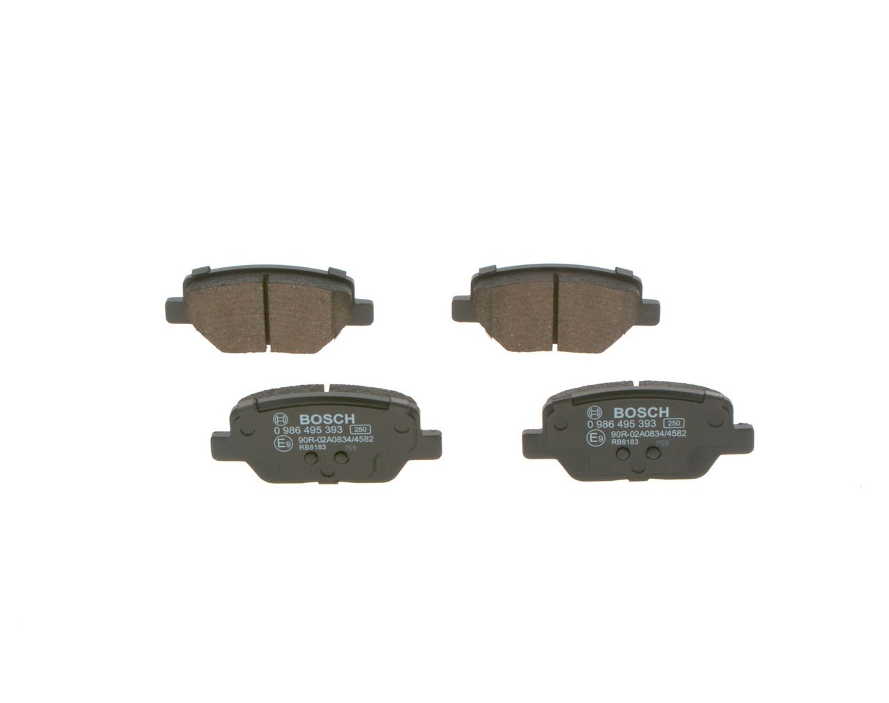 BOSCH 0 986 495 393 - Bremsbelagsatz, Scheibenbremse