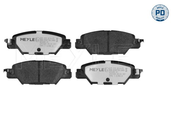MEYLE 025 223 3214/PD - Bremsbelagsatz, Scheibenbremse