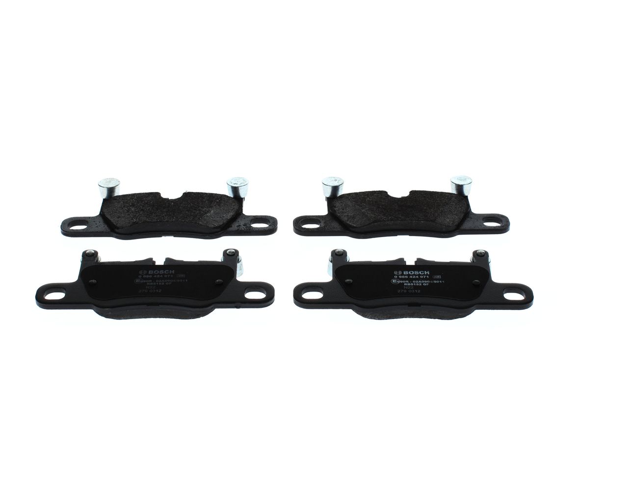 BOSCH 0 986 424 971 - Bremsbelagsatz, Scheibenbremse