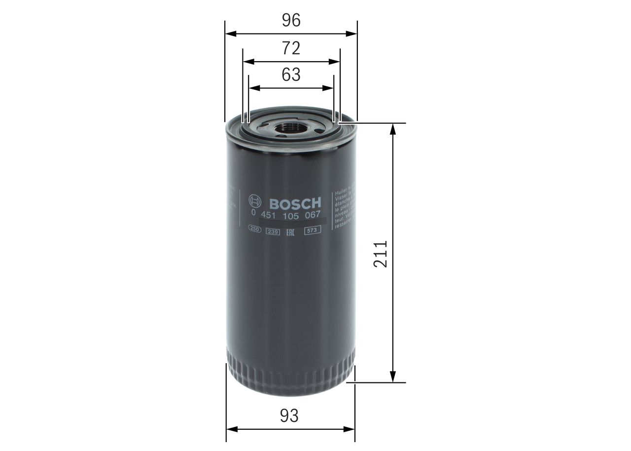 BOSCH 0 451 105 067 - Ölfilter