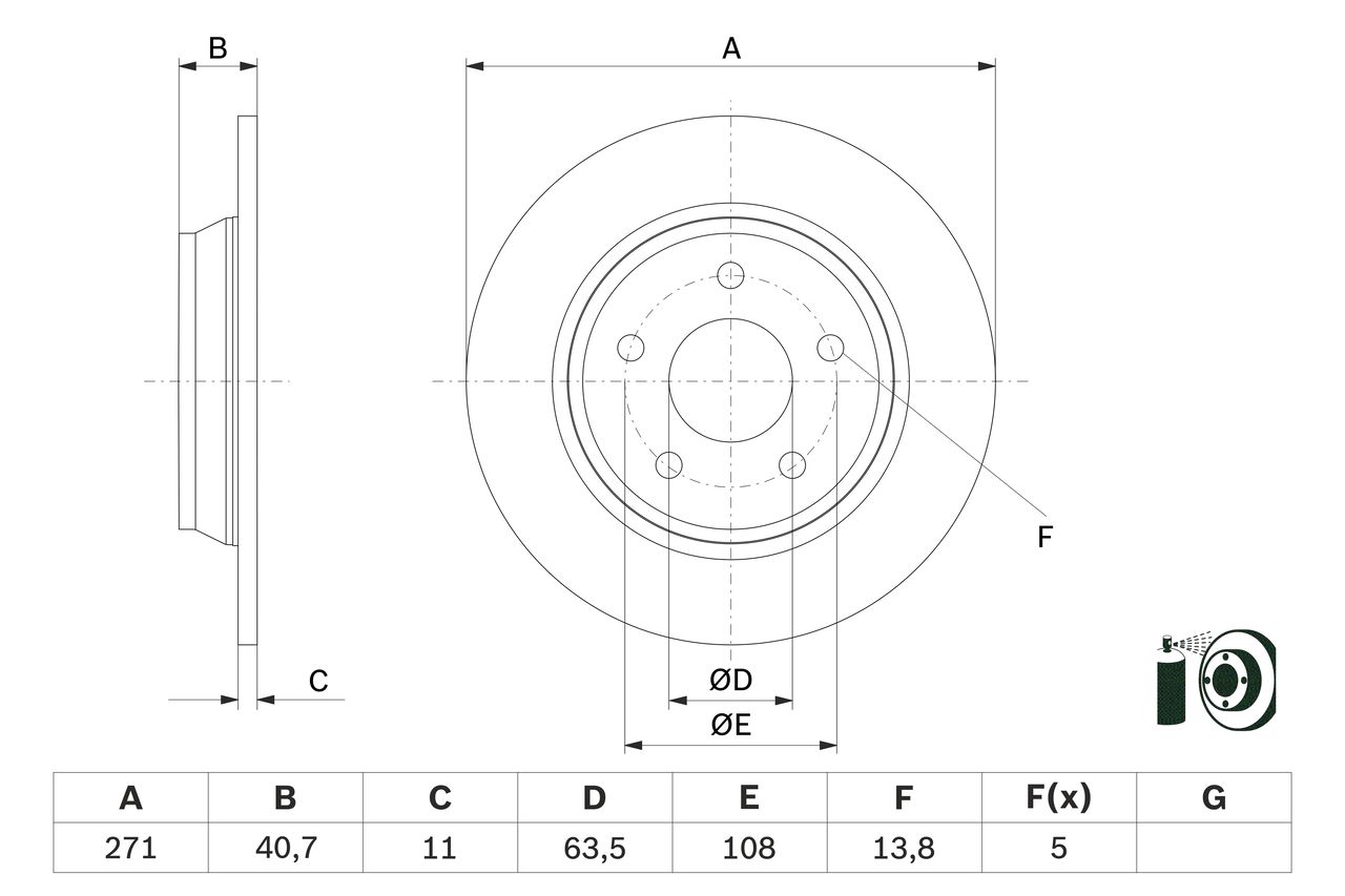 BOSCH 0 986 479 F78 - Bremsscheibe