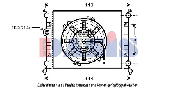 AKS DASIS 020012N - Kühler, Motorkühlung