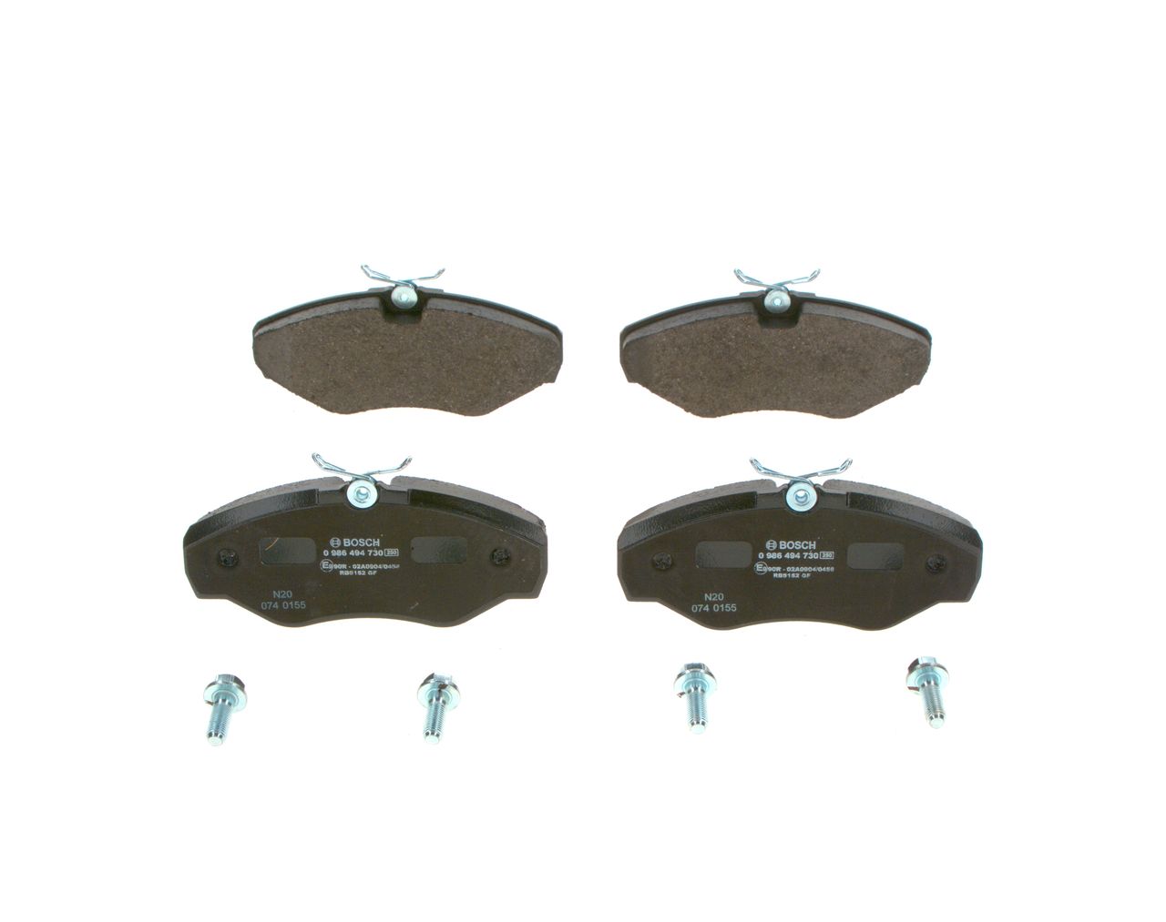 BOSCH 0 986 494 730 - Bremsbelagsatz, Scheibenbremse