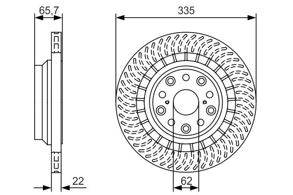 BOSCH 0 986 479 T34 - Bremsscheibe