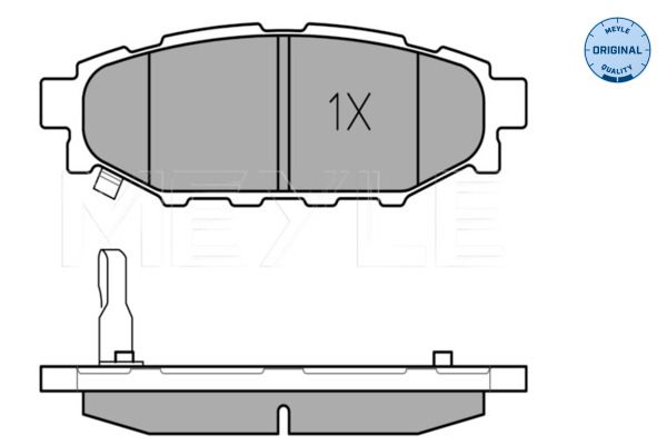MEYLE 025 242 7114/W - Bremsbelagsatz, Scheibenbremse
