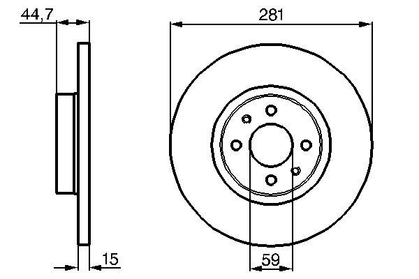 BOSCH 0 986 478 677 - Bremsscheibe