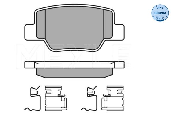 MEYLE 025 249 2616/W - Bremsbelagsatz, Scheibenbremse