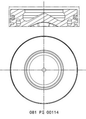 MAHLE 081 PI 00114 000 - Kolben