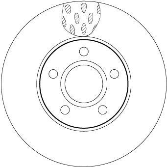 TRW DF6138 - Bremsscheibe