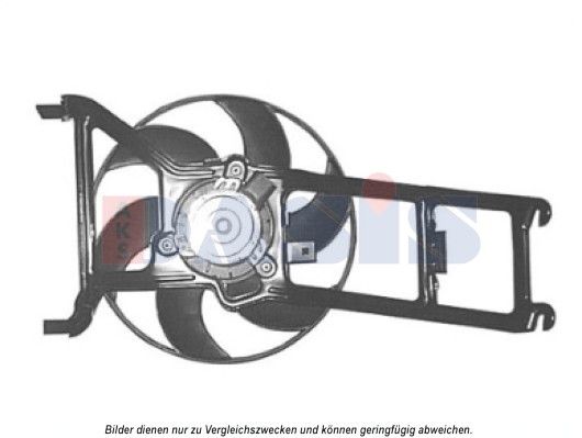 AKS DASIS 068024N - Lüfter, Motorkühlung