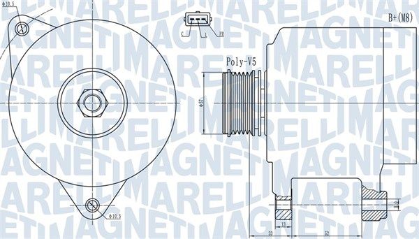MAGNETI MARELLI 063732133010 - Generator