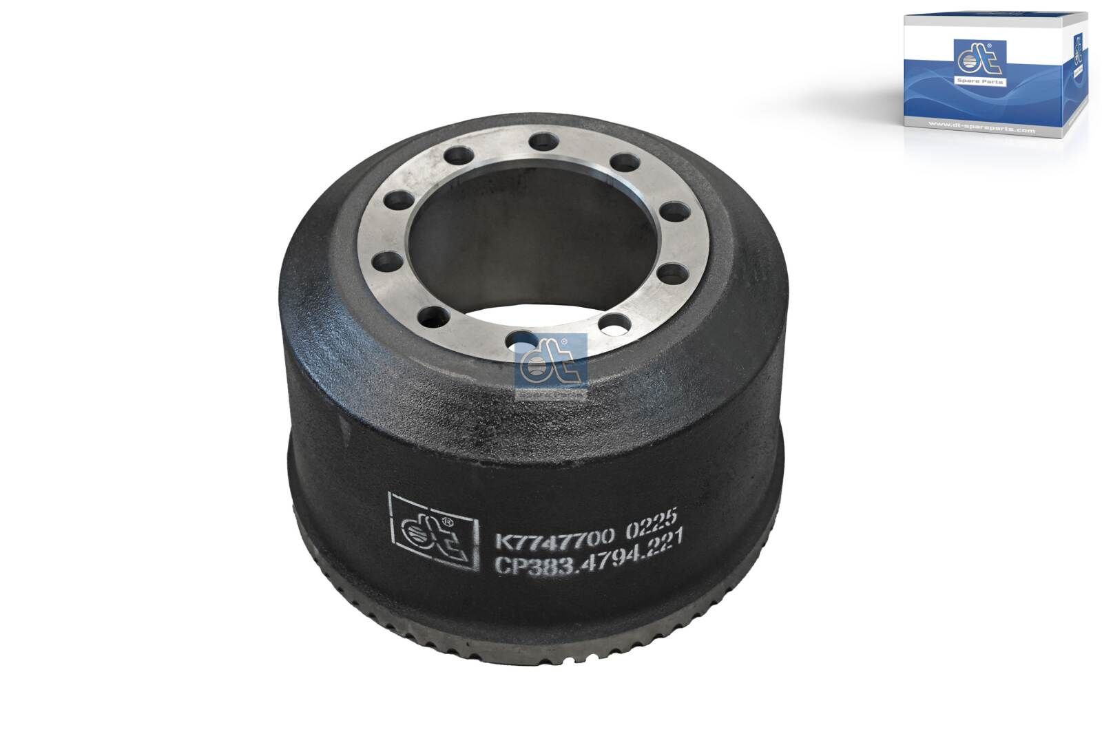 DT Spare Parts 10.13221 - Bremstrommel