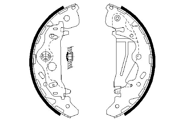 BOSCH 0 986 487 709 - Bremsbackensatz
