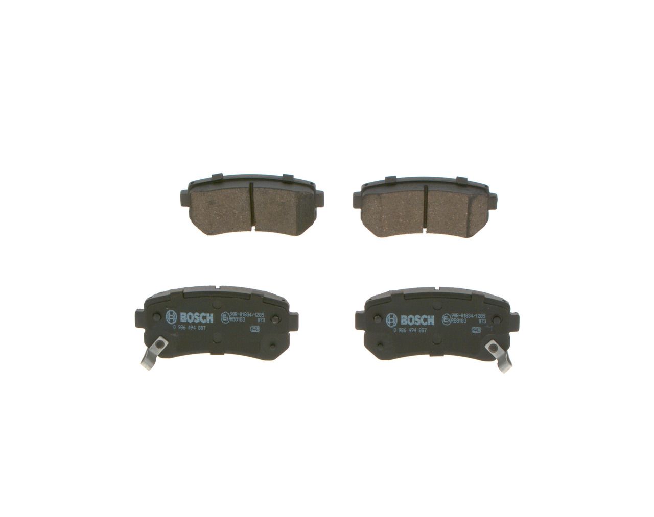 BOSCH 0 986 494 887 - Bremsbelagsatz, Scheibenbremse