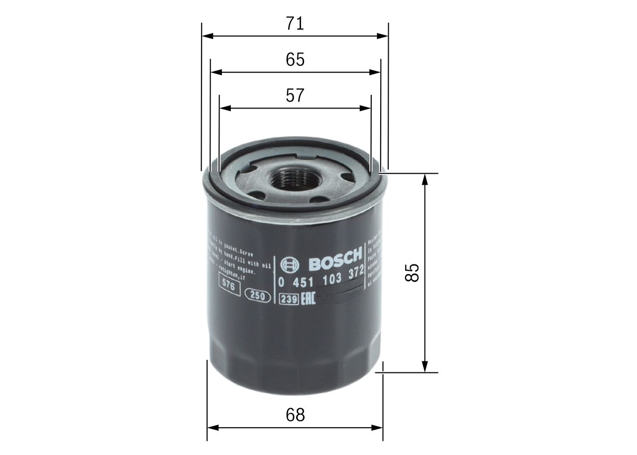 BOSCH 0 451 103 372 - Ölfilter