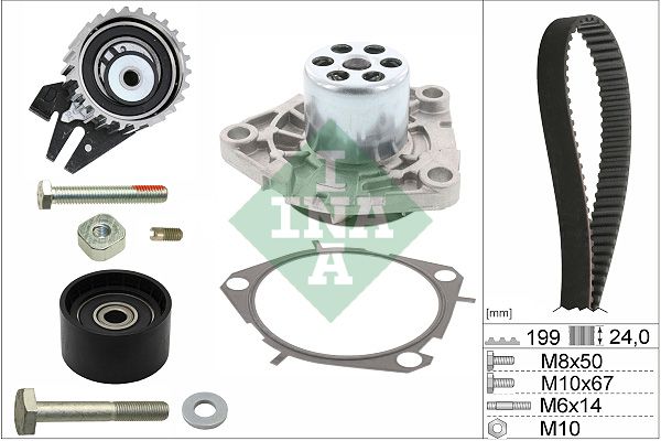 Schaeffler INA 530 0562 30 - Wasserpumpe + Zahnriemensatz