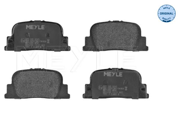 MEYLE 025 235 9215 - Bremsbelagsatz, Scheibenbremse