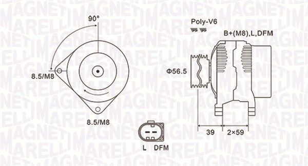 MAGNETI MARELLI 063731911010 - Generator