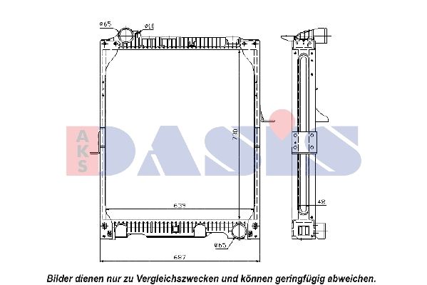 AKS DASIS 131100N - Kühler, Motorkühlung