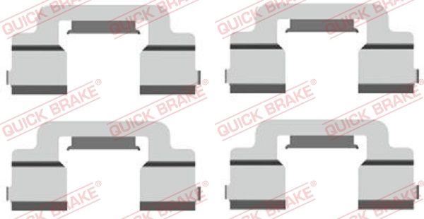 QUICK BRAKE 109-1703 - Zubehörsatz, Scheibenbremsbelag
