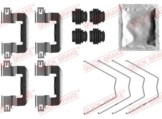 QUICK BRAKE 109-0064 - Zubehörsatz, Scheibenbremsbelag