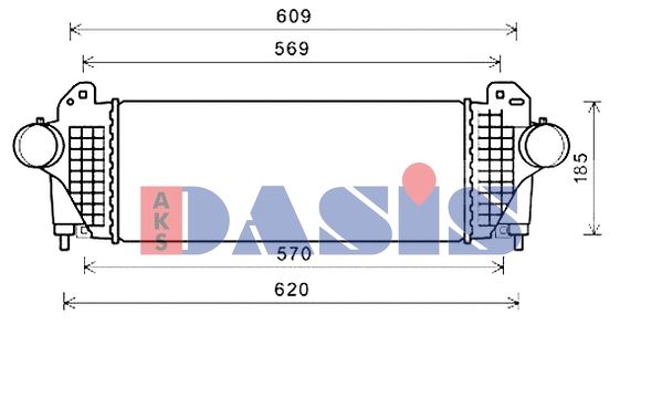 AKS DASIS 017004N - Ladeluftkühler