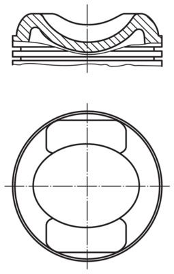 MAHLE 031 55 00 - Kolben