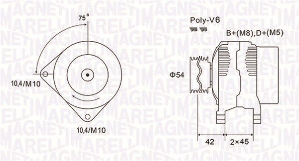 MAGNETI MARELLI 063731564010 - Generator