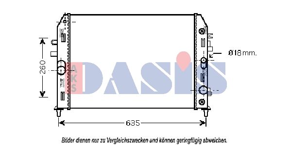 AKS DASIS 110062N - Kühler, Motorkühlung