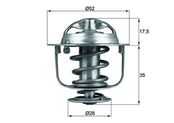 MAHLE TX 119 82D - Thermostat, Kühlmittel