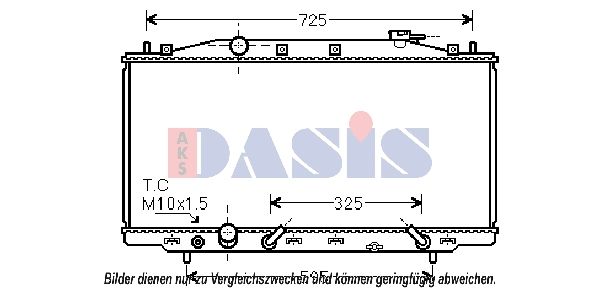 AKS DASIS 100066N - Kühler, Motorkühlung