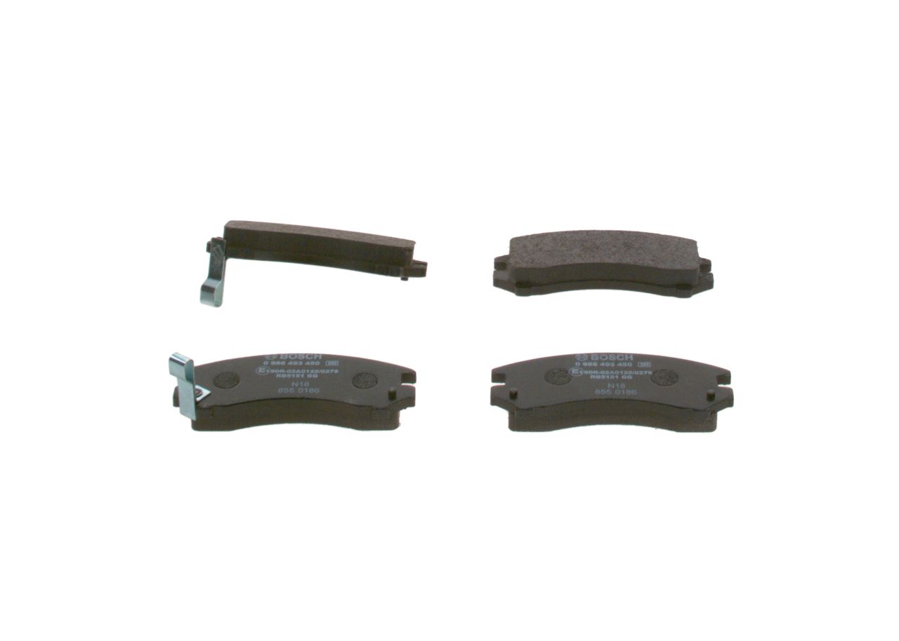 BOSCH 0 986 493 450 - Bremsbelagsatz, Scheibenbremse