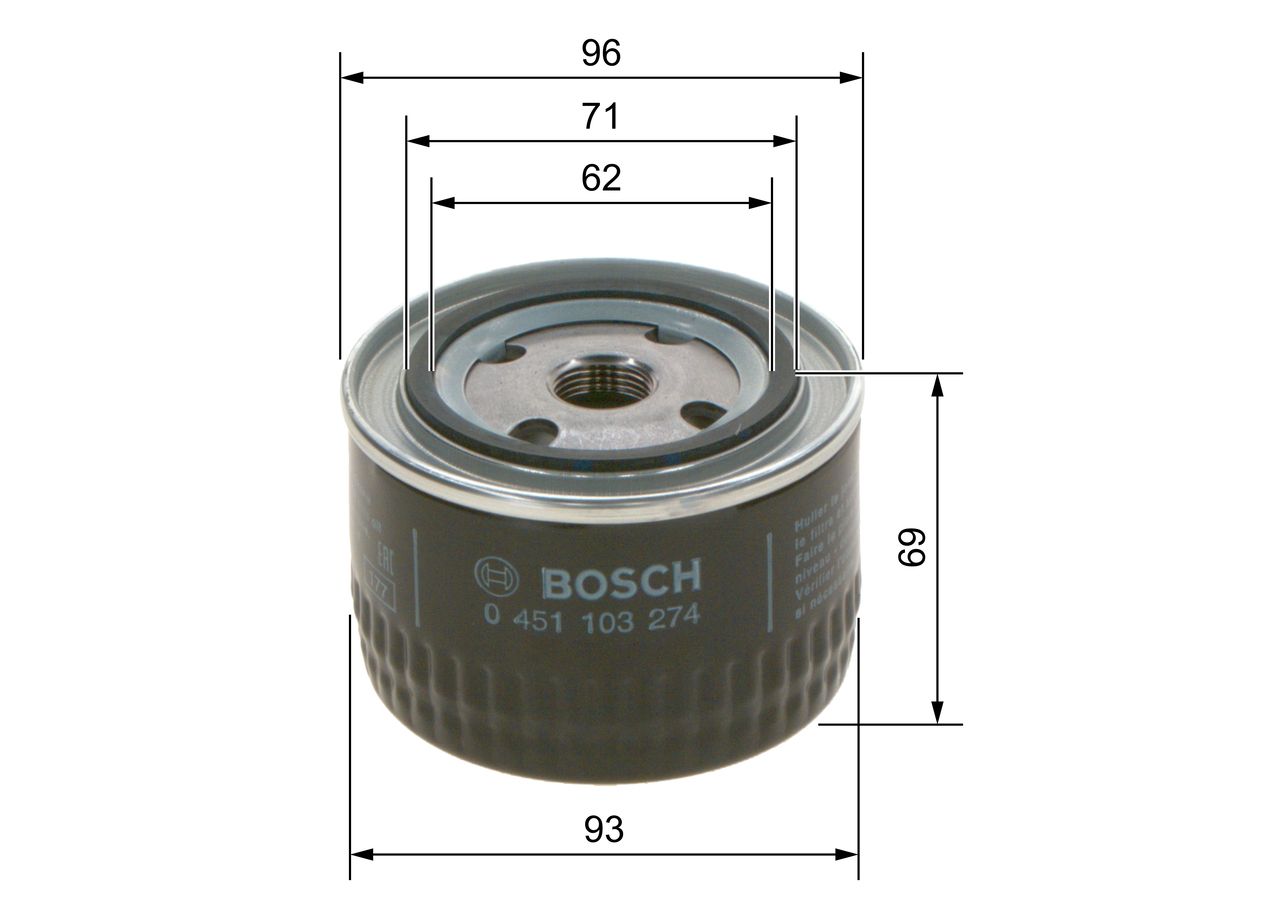 BOSCH 0 451 103 274 - Ölfilter