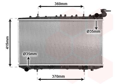 VAN WEZEL 13002094 - Kühler, Motorkühlung