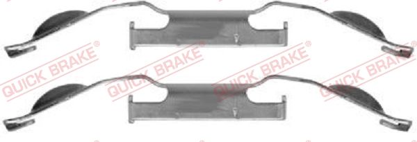 QUICK BRAKE 109-1221 - Zubehörsatz, Scheibenbremsbelag