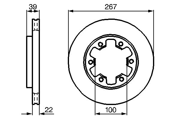 BOSCH 0 986 478 806 - Bremsscheibe