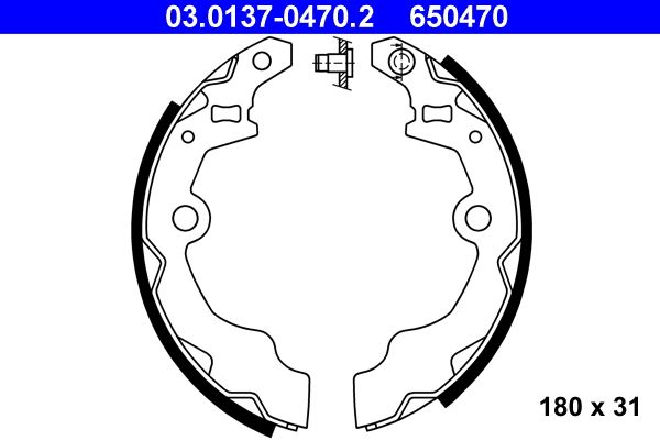 ATE 03.0137-0470.2 - Bremsbackensatz