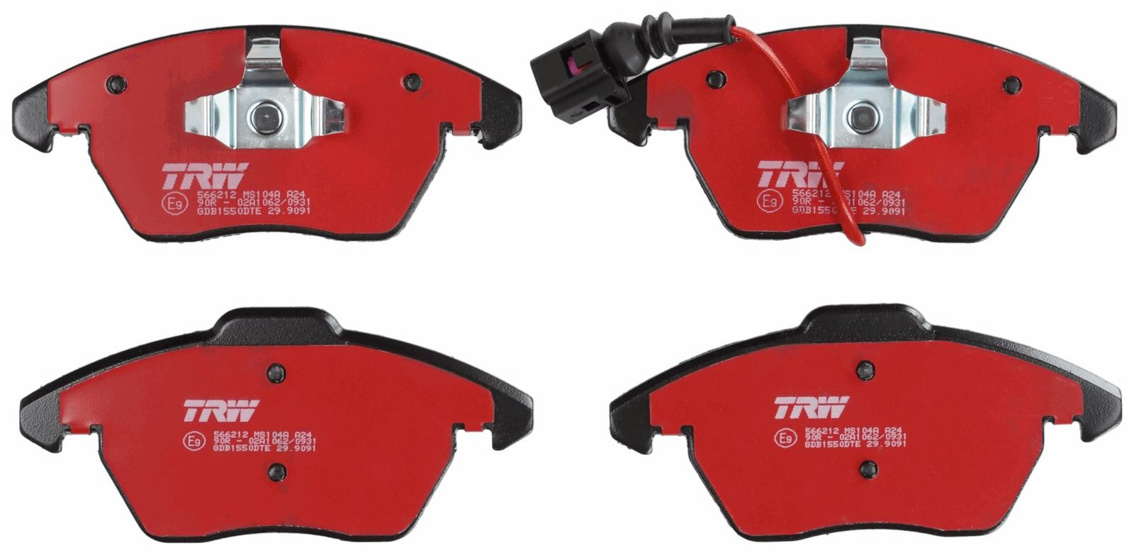 TRW GDB1550DTE - Bremsbelagsatz, Scheibenbremse