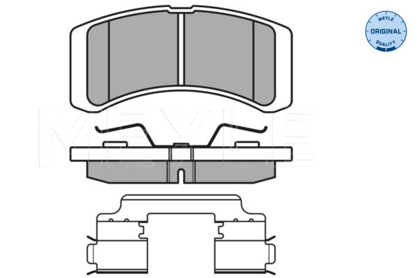 MEYLE 025 242 2914/W - Bremsbelagsatz, Scheibenbremse