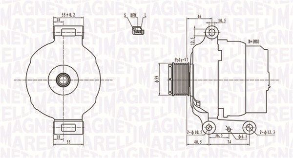 MAGNETI MARELLI 063731779010 - Generator