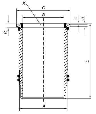 MAHLE 005 WN 09 00 - Zylinderlaufbuchse