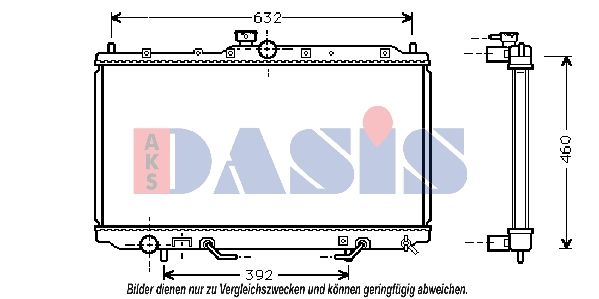 AKS DASIS 140056N - Kühler, Motorkühlung