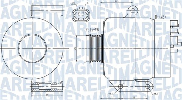 MAGNETI MARELLI 063731987010 - Generator